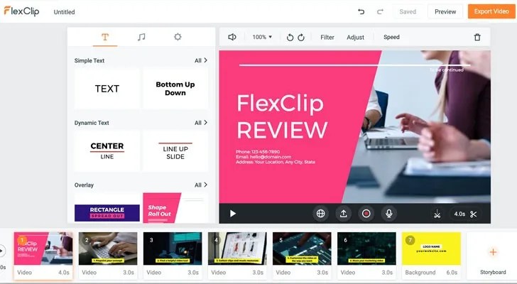 FlexClip - Editor de Vídeos Online