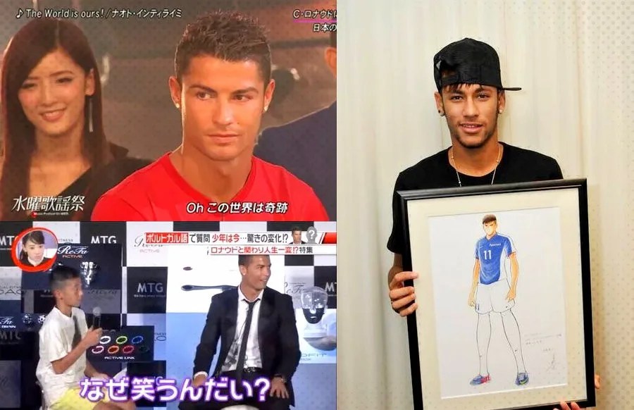 - Cristiano Ronaldo e Neymar – As participações dos astros do futebol na TV japonesa