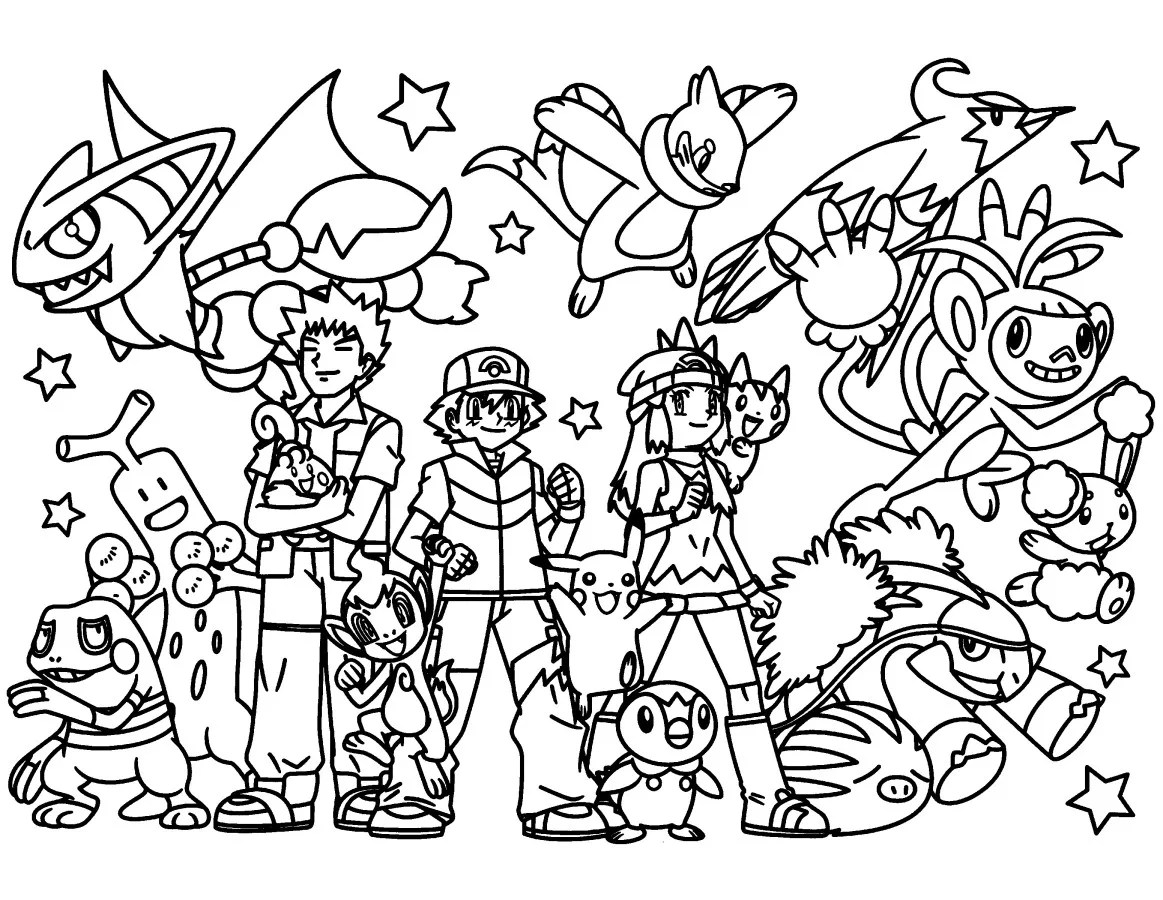 - Desenhos do Pokemon para Colorir, Baixar e Imprimir