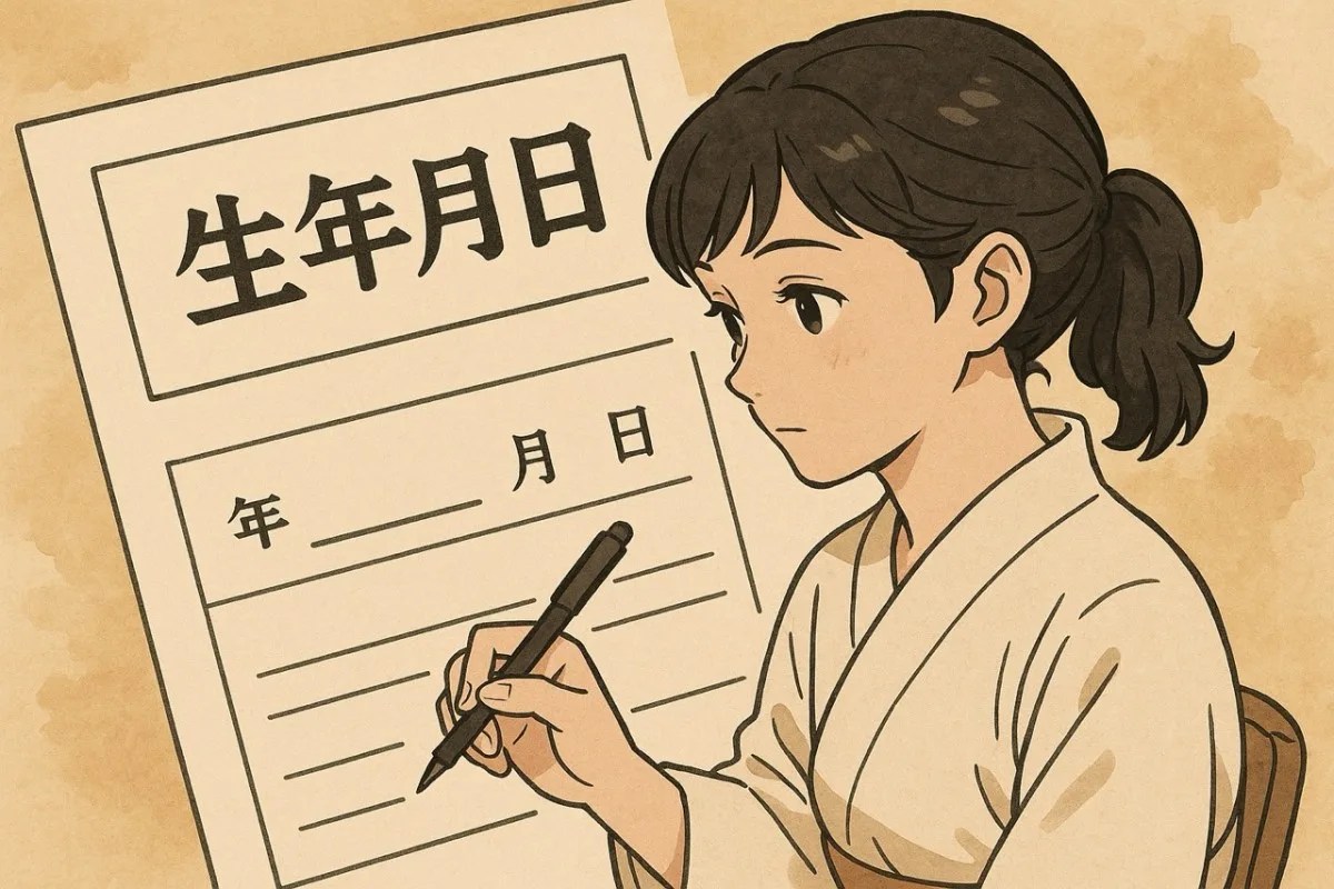 Tahun Lahir - Mengisi Tanggal dalam Bahasa Jepang