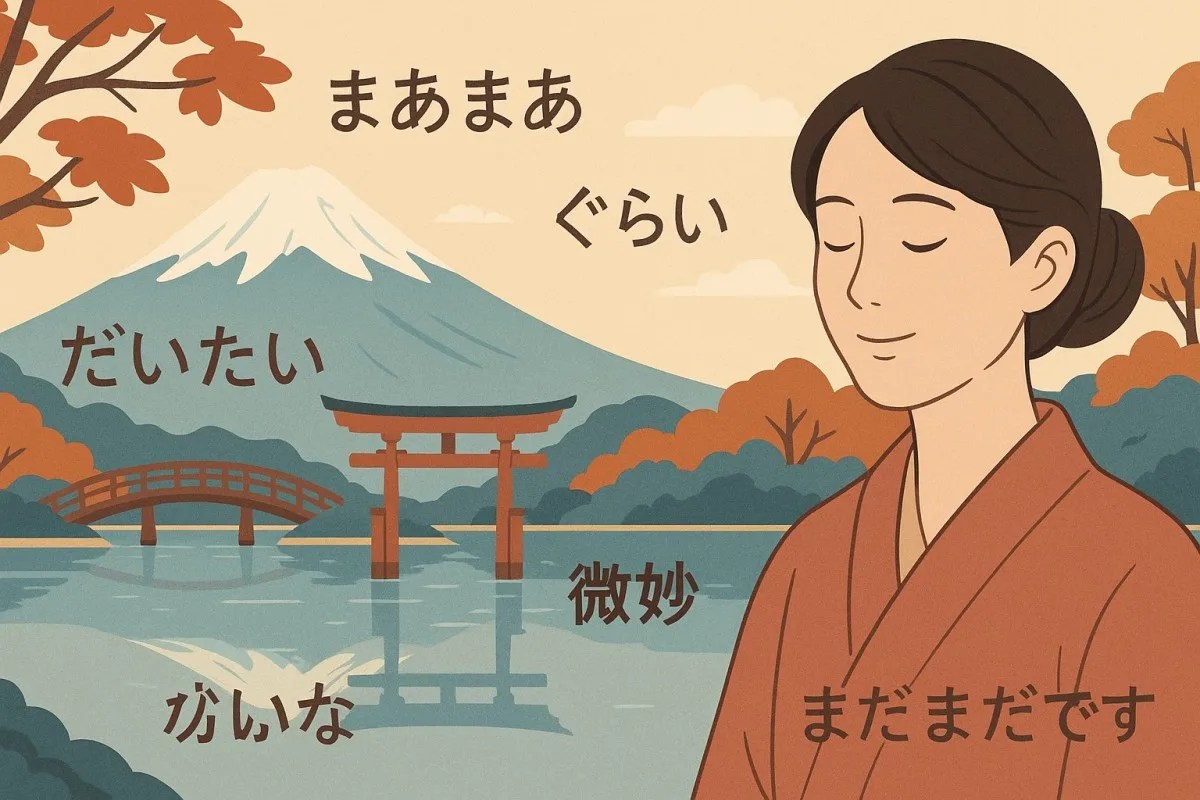 Como dizer “mais ou menos” em japonês?