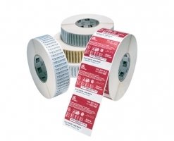 Label – direkte termo, premium, labels på rulle, termopapir, kasse m/ 4 ruller – (BxH) 102x152mm