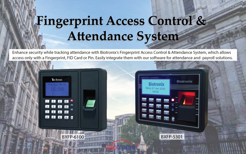 Biotronix Fingerprint Access Control and Attendance System Armada Integrasi Teknologi Medan