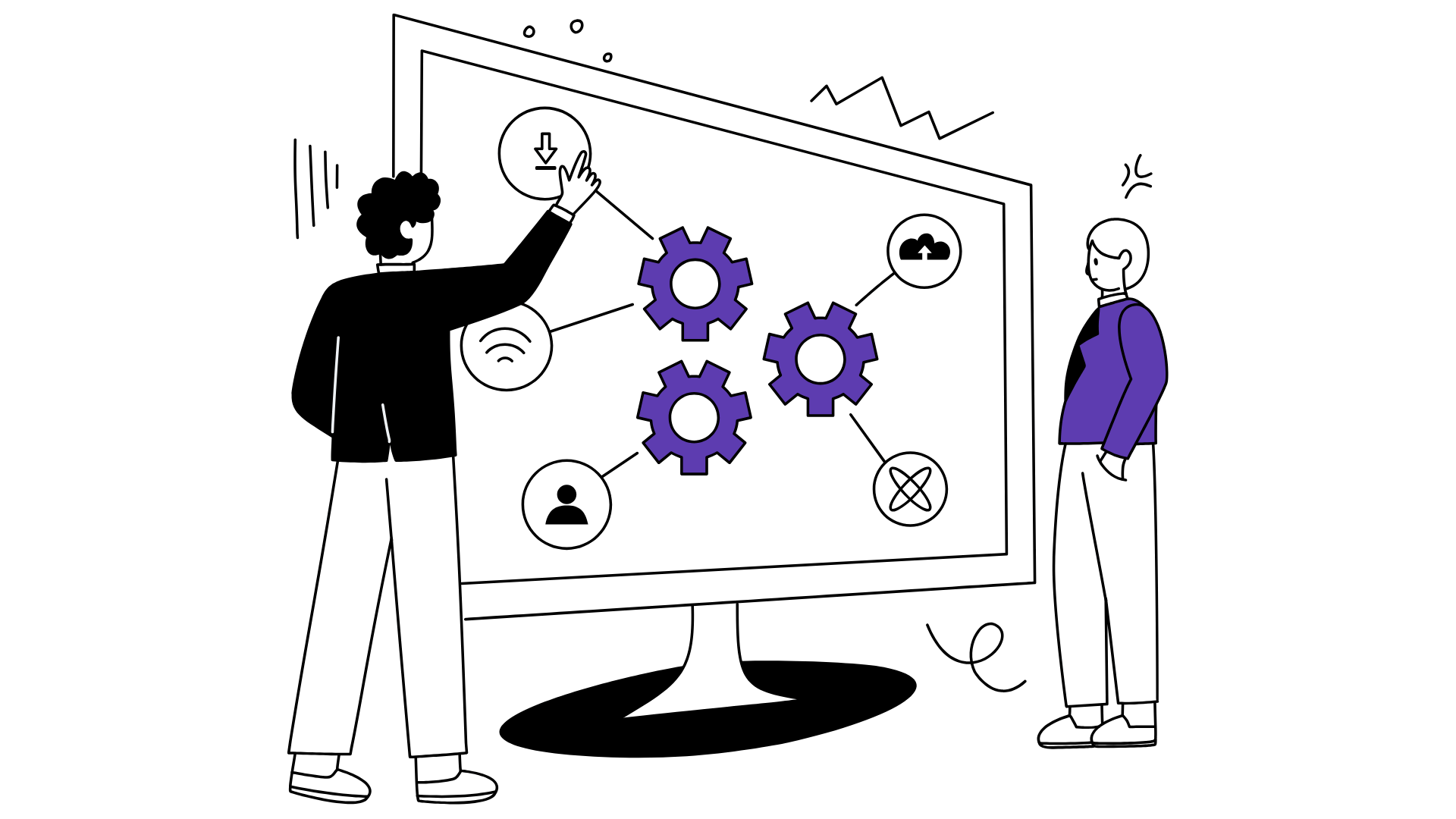 Image related to system integration: p2p vs. api