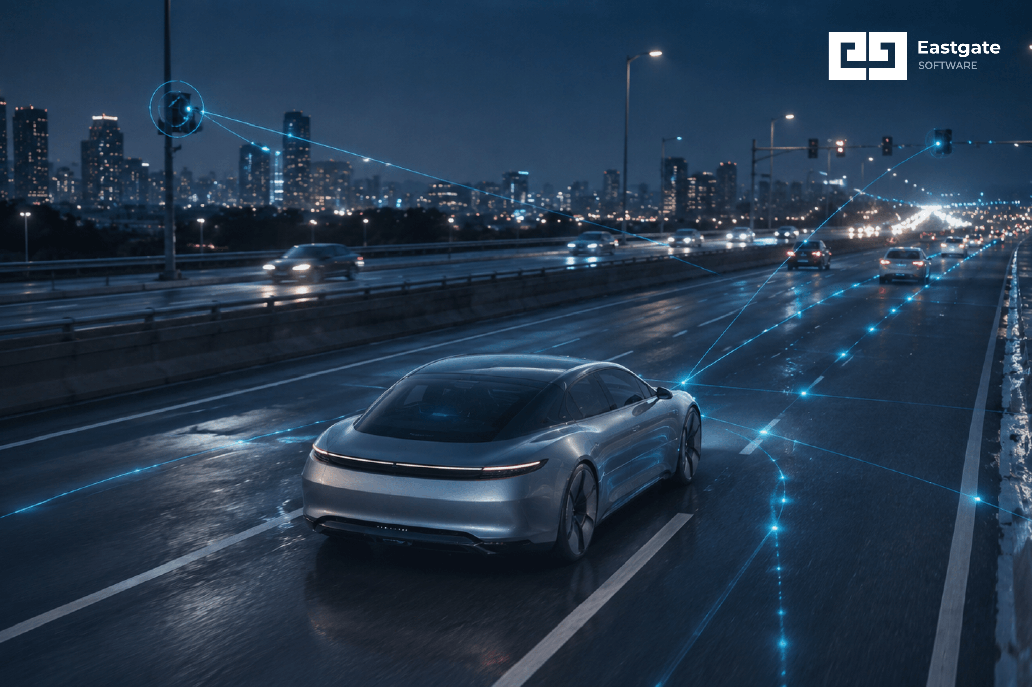 Image related to connected vehicle technology: the complete engineering guide
