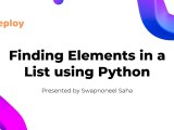 Finding Elements In A List Using Python Keploy Blog