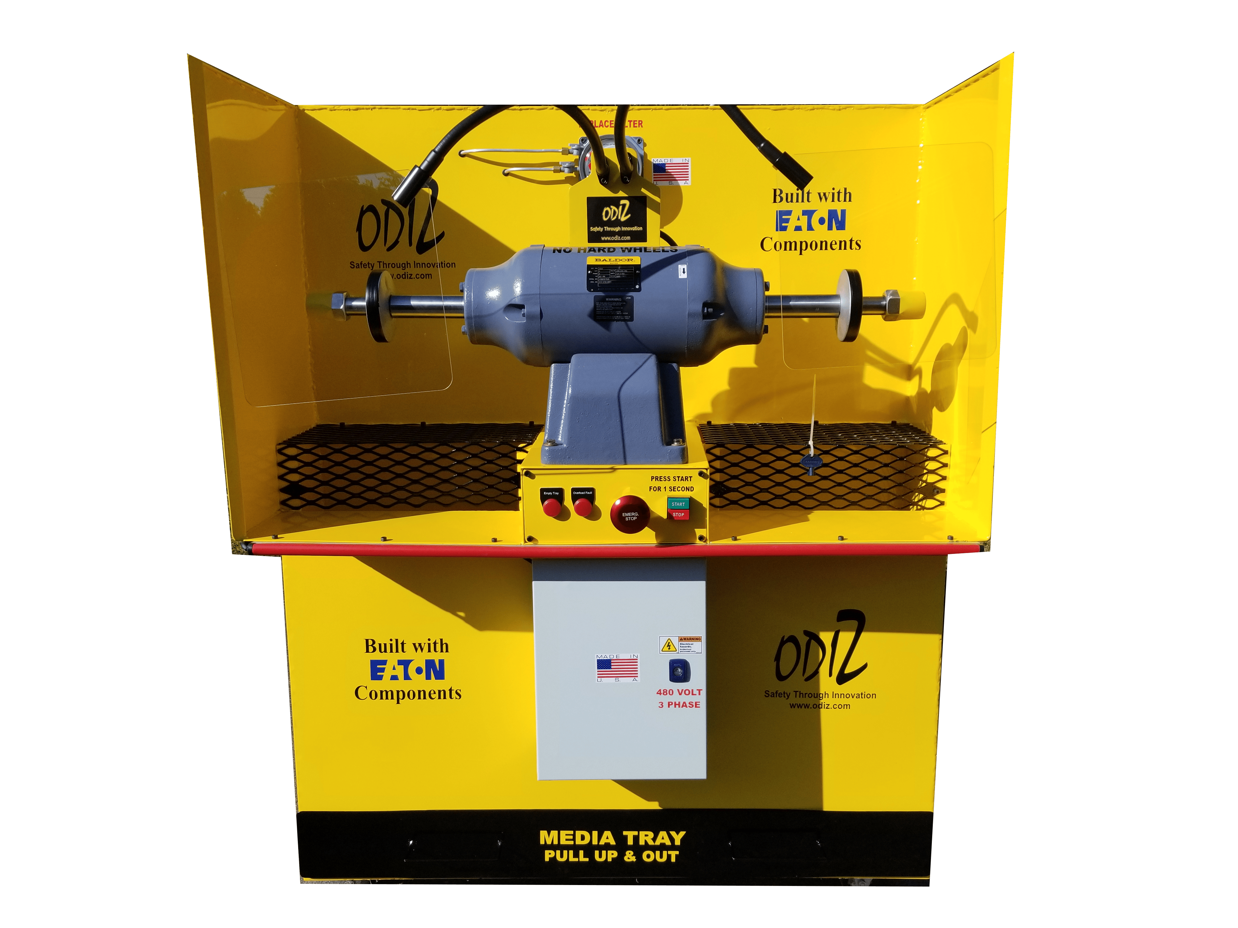 Custom baldor buffer downdraft with safeties