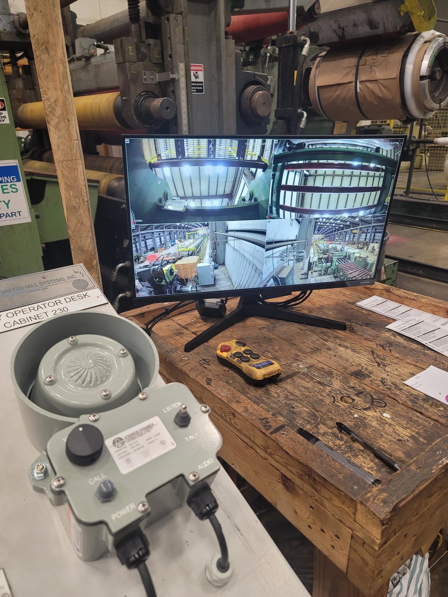 Machine Line Process Cameras and Intercom Systems