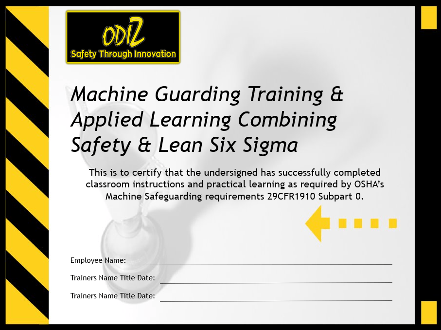 Small Business Machine Guarding Training