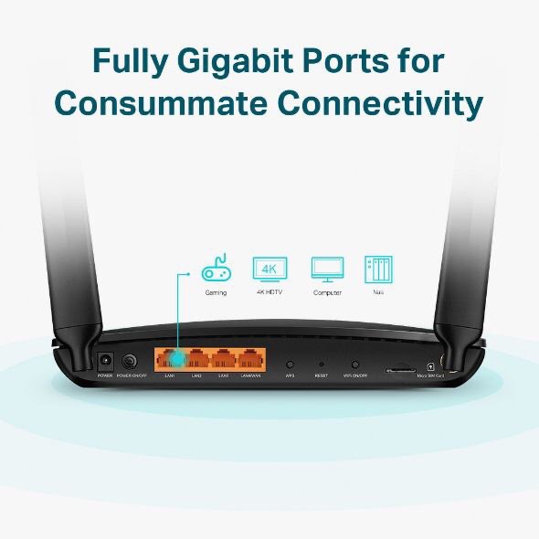 TP-Link AC1200 Gigabit DualBand 4G+ Router Archer MR600 — image 3