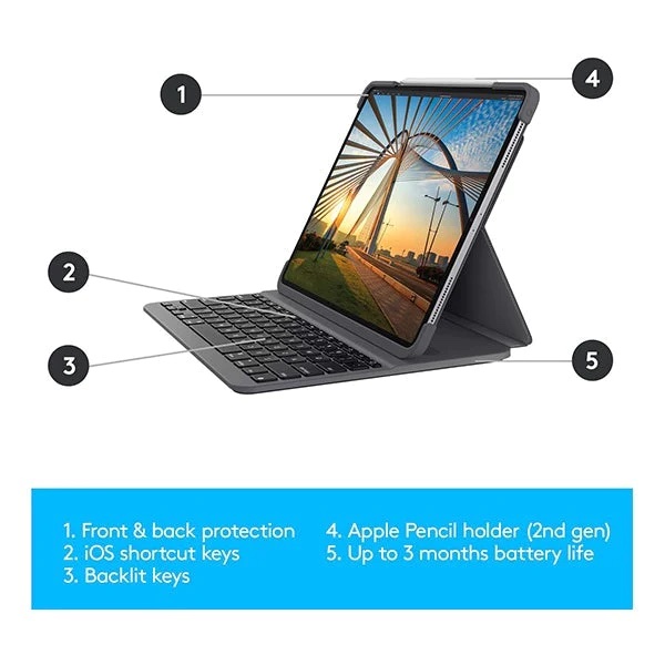 Logitech Slim Folio Pro iPad Pro 11-inch (1st, 2nd and 3rd generation) — image 3