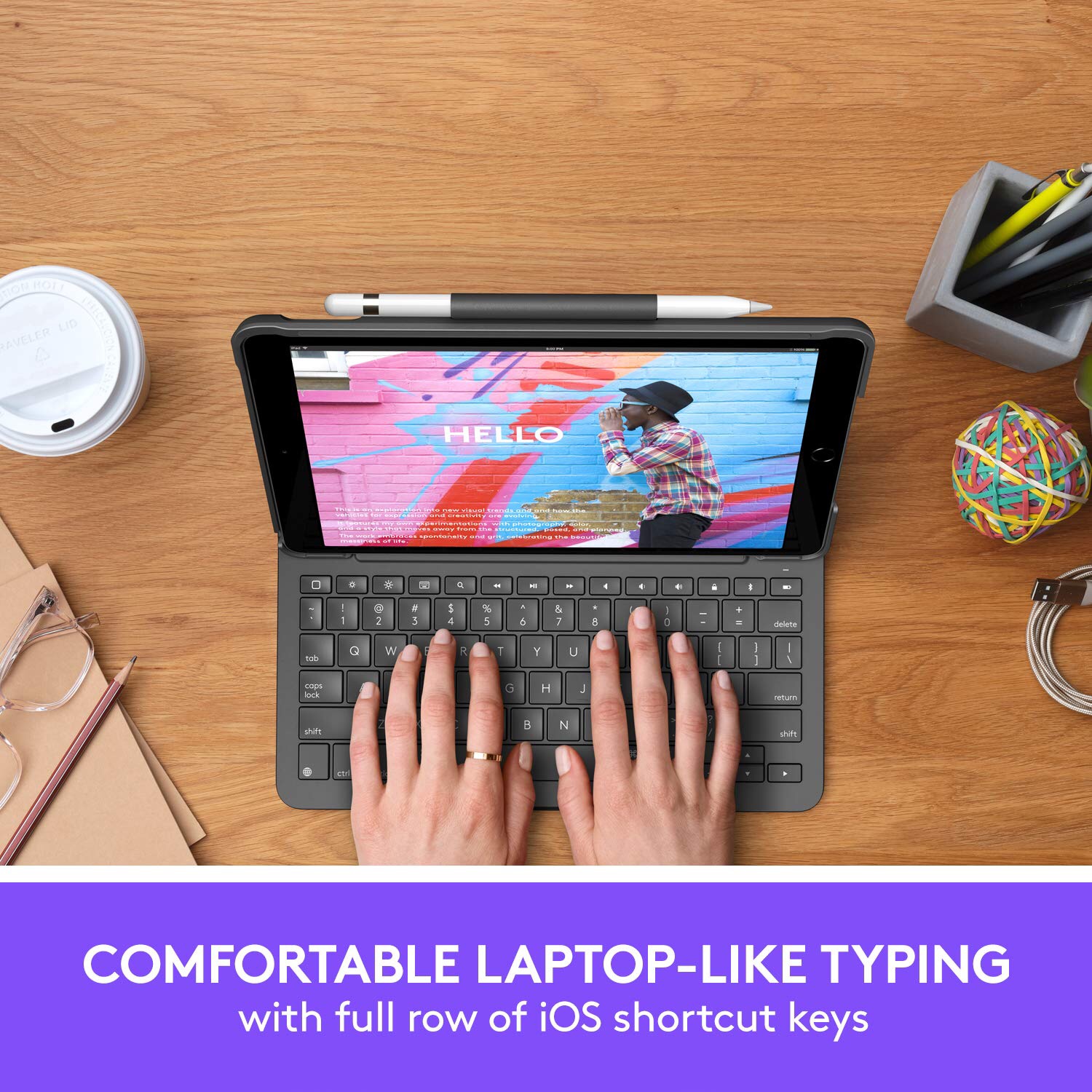 Logitech Slim Folio iPad (7th and 8th 9th generation) — image 3