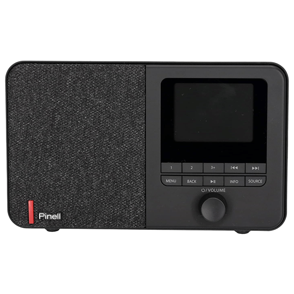 PINELL Supersound 101, Internet Radio, DAB+ & FM Tuner, Bluetooth 5.0, WiFi, Headphone Jack, 3 Watt RMS, Equalizer, Station Memory, Colour Display, Mains and Battery Operated, Black — image 2