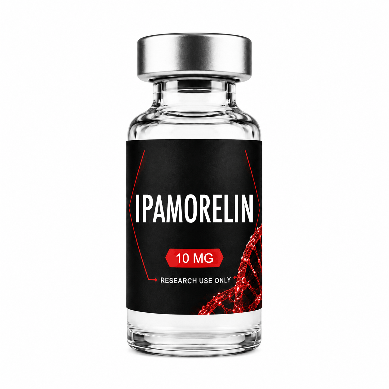 Ipamorelin research peptide vial