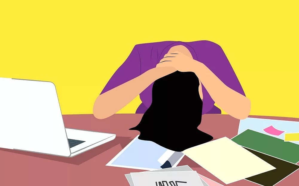Stressed out employee