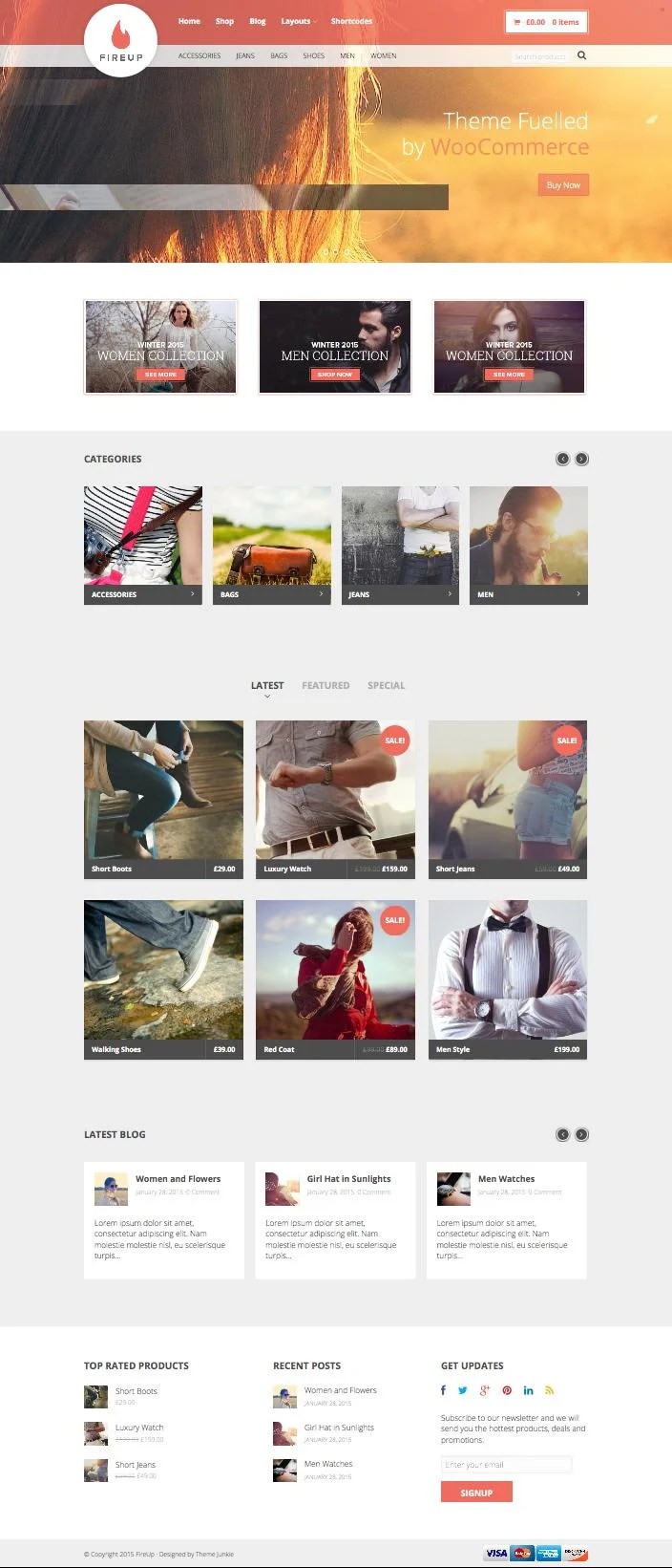Searching for a perfect free wordpress theme can be really hard. FireUp - Clean & Responsive WordPress eCommerce Theme