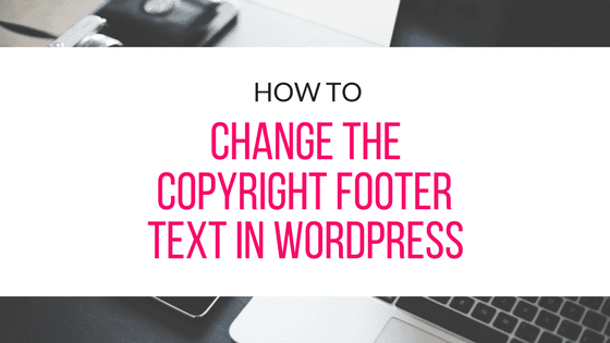With our theme options, you can outright delete the html code we have in the footer branding area or simply hide it for now, with the option to show it later. How To Change The Footer Copyright Text In WordPress | Quick & Easy