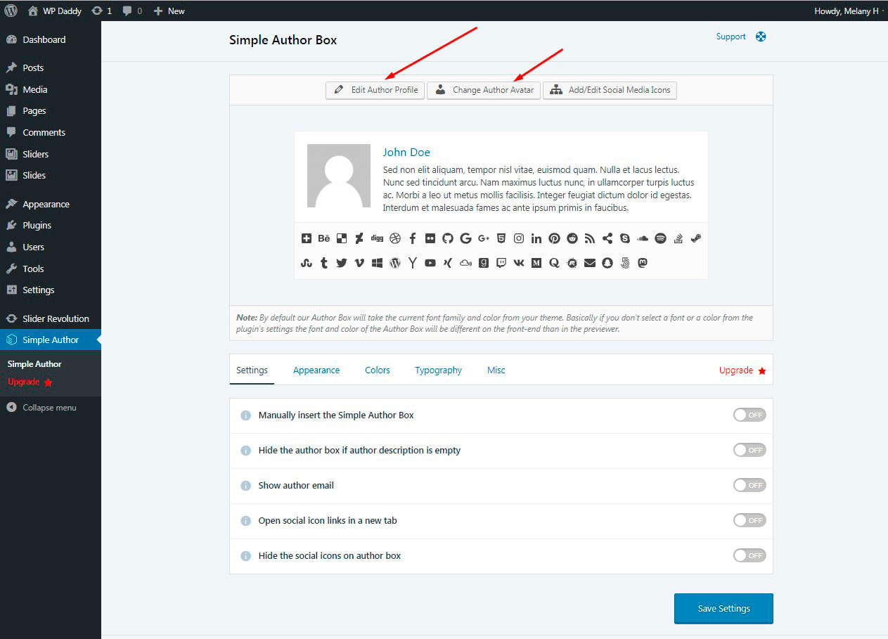 Create a custom signature · step 2: Add A Signature And Author Box Below The Wp Post Wp Daddy