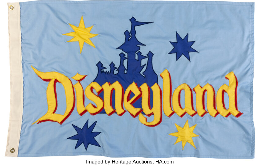 Main Street USA Railroad Station Disneyland Flag (Heritage Auctions, HA.com)
