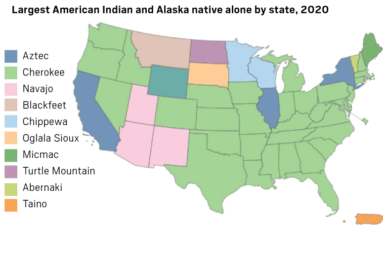 Here S A Look At Tribal Lands In The U S Before There Was Forced Census Map 2 