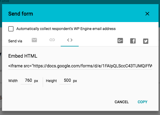 Create your google form · step 2: Embedding Using Google Forms In Wordpress Wp Engine
