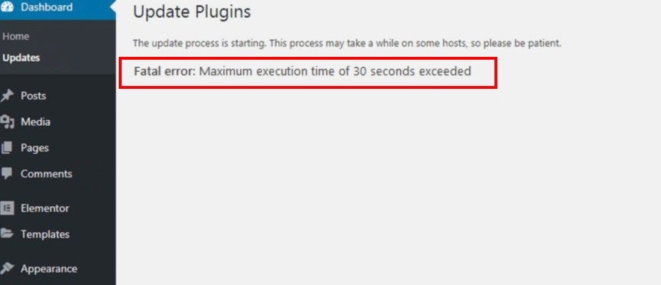 On most servers, the default time is set to 30 seconds. How To Fix The Wordpress Fatal Error Max Execution Time Exceeded Wp Guy News