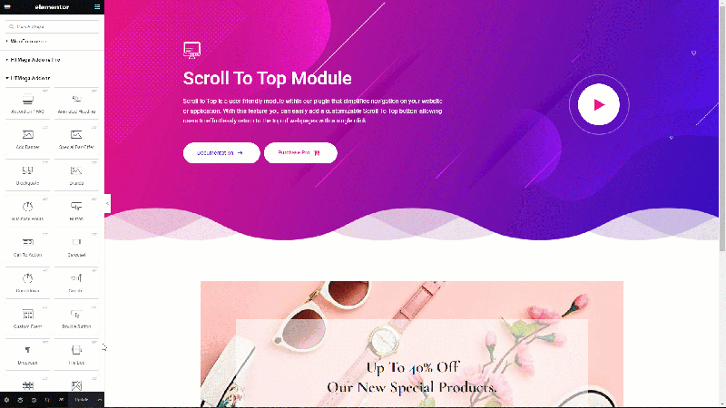 Fullscreen Scroll For Elementor Top New Code - Download Gorgeous Dark Pattern | High Resolution