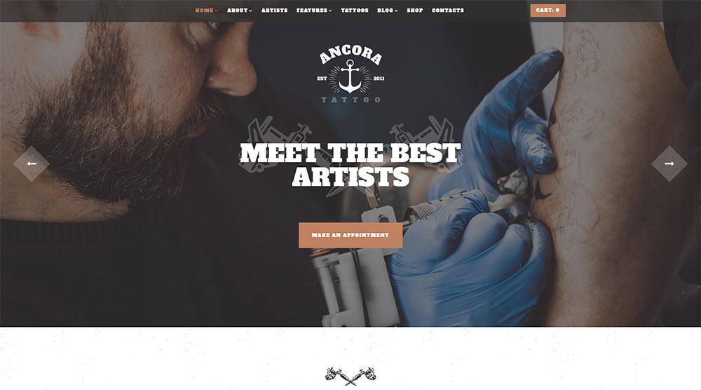 5 Best Tattoo Studio Wordpress Themes For 2020 Wpklik