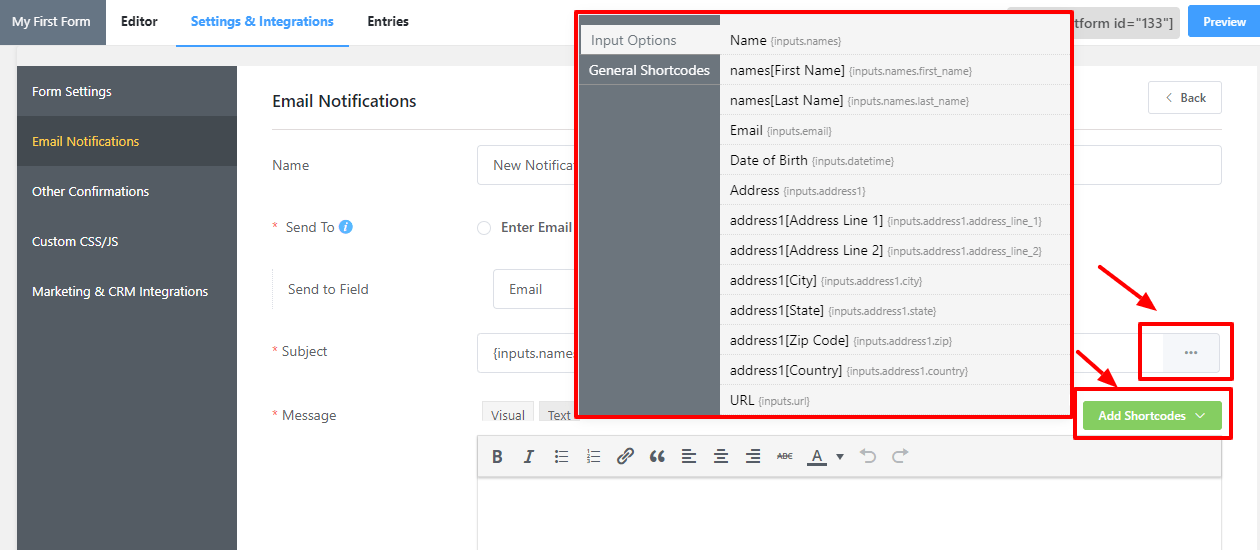Then you can ask the developer to create a plugin for you to send emails to users matching that criteria. Send Users Email Notification with WP Fluent Form WordPress Plugin