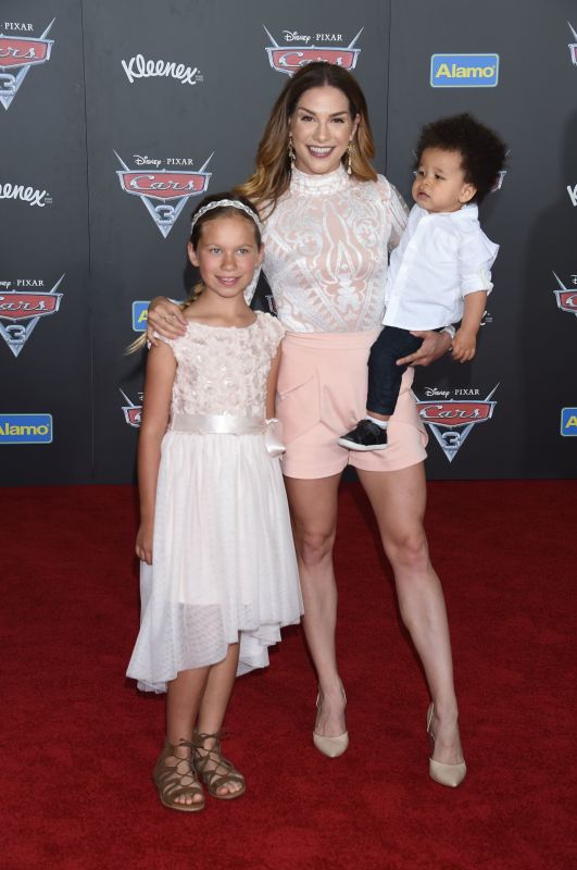 Allison Holker, daughter Weslie Fowler and son Maddox Boss