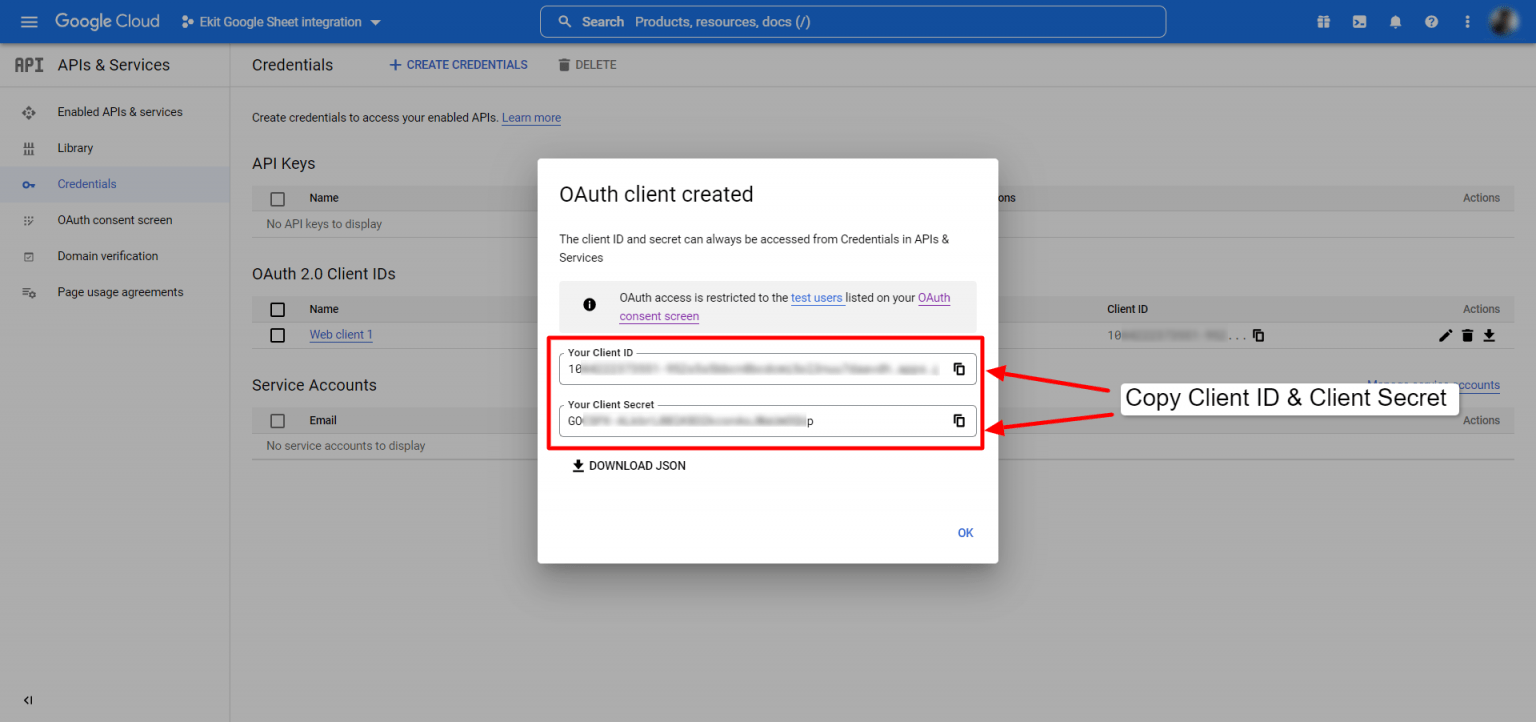 How to integrate elementor form to google sheet