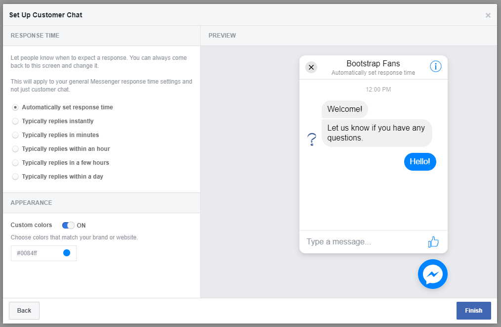Create a facebook page for business · 2. Official Messenger Customer Chat Plugin For Wordpress Wp Missing