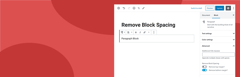 Remove Top & Bottom Margin Of Gutenberg Blocks - GT Remove Block ...