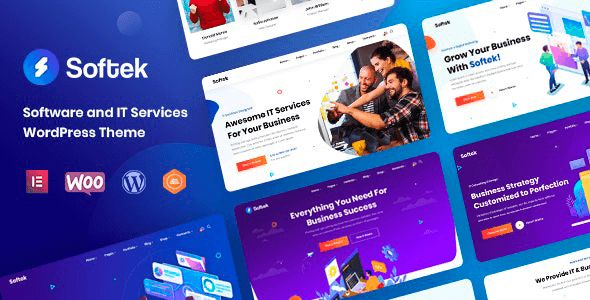 Softek Software It Solutions Elementor Template Kit Latest Wp Nulled - Best Dark Illustrations in 4K