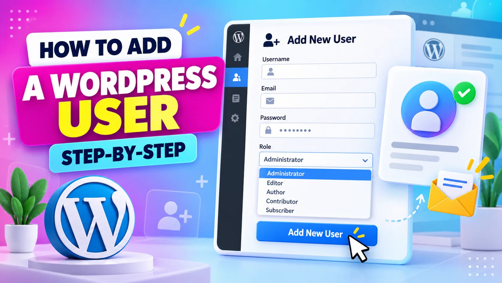How to Add a WordPress User