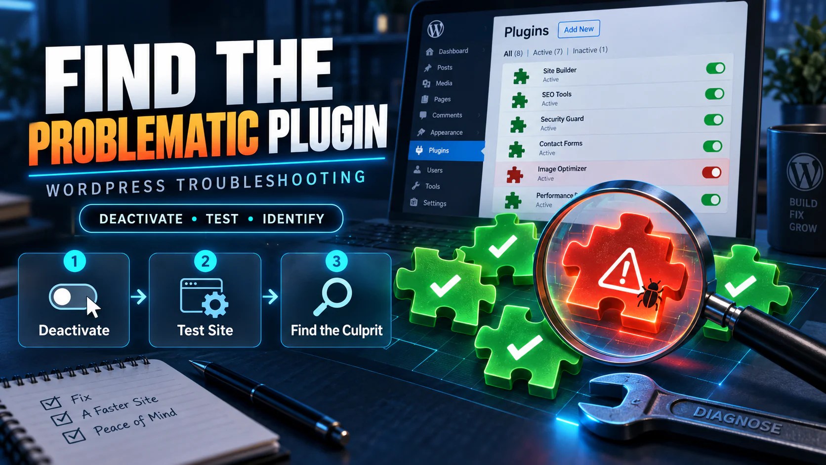 How to Identify the Problematic Plugin in WordPress