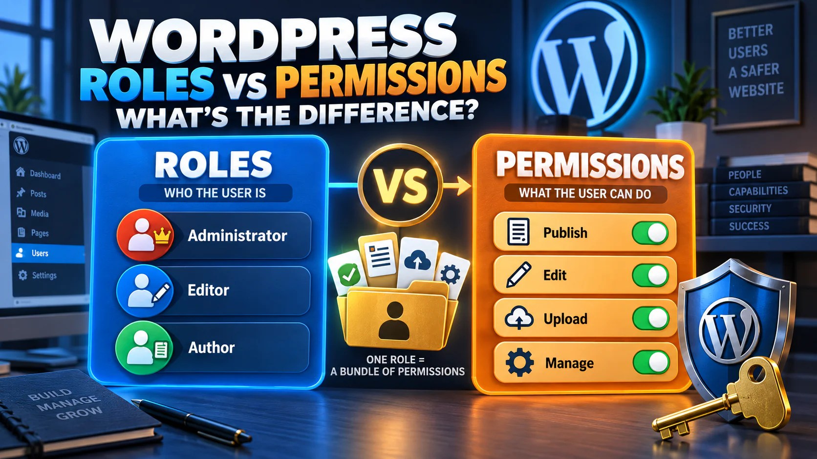 WordPress Roles vs Permissions
