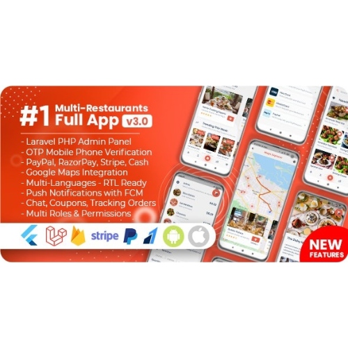 Food-Delivery-Flutter-PHP-Laravel-Admin-Panel-Nulled