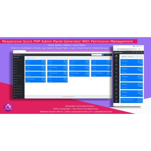 Windows-Automatic-Responsive-Admin-Panel-Generator-with-Permission-Management-from-MySQL-Database
