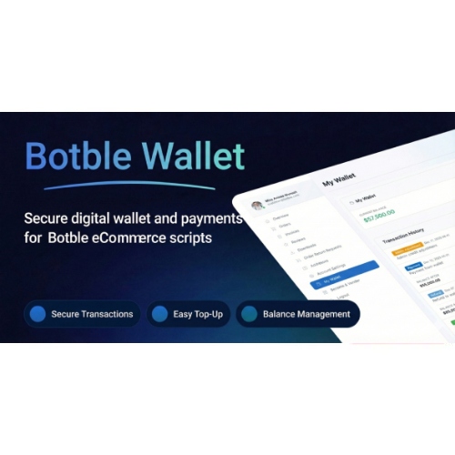 E-Wallet - Payment Wallet System For Botble eCommerce scripts