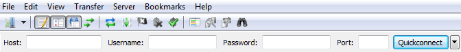 Login Using Filezilla