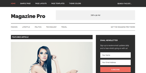 Add Full Width Header Image To The Magazine Pro Theme