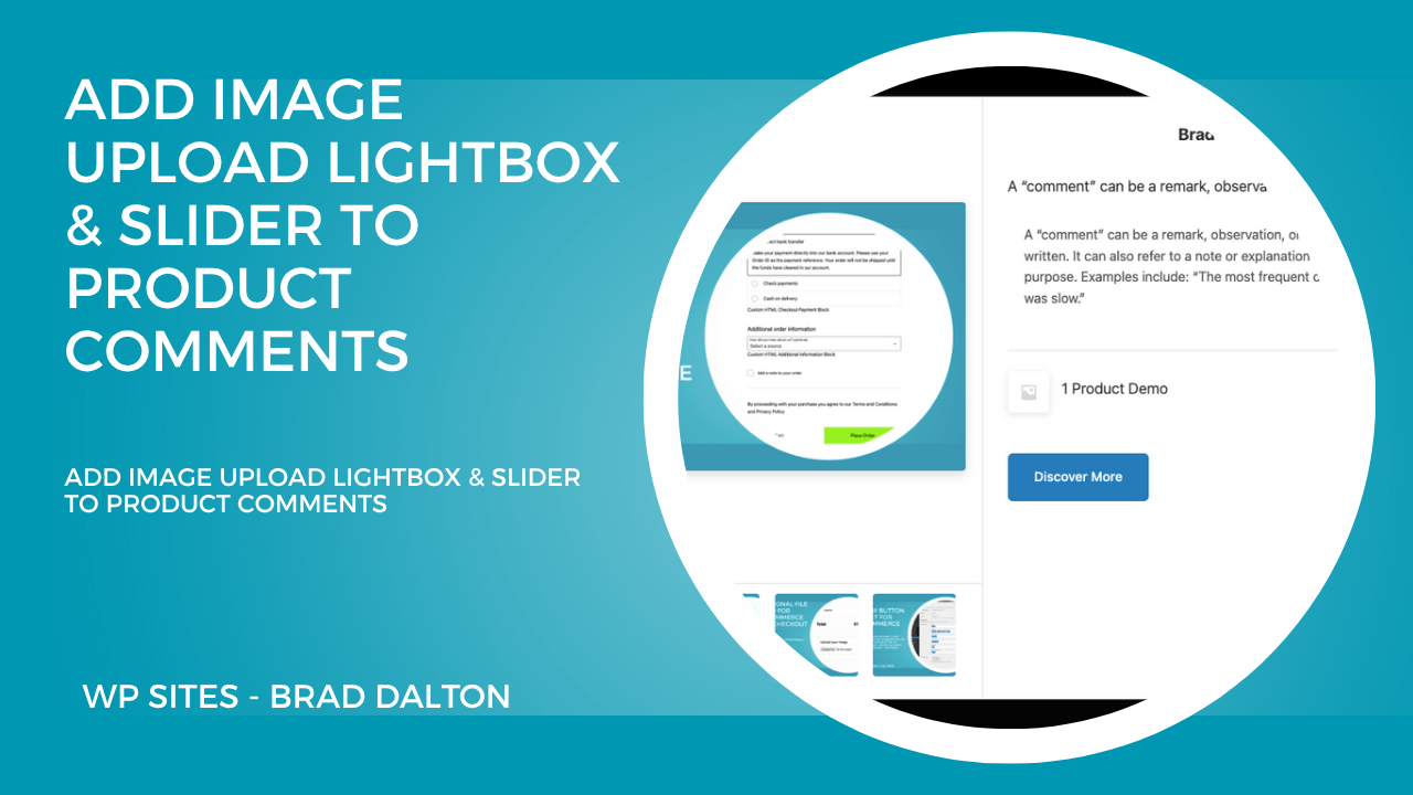 Add Image Upload Lightbox & Slider to Product Comments