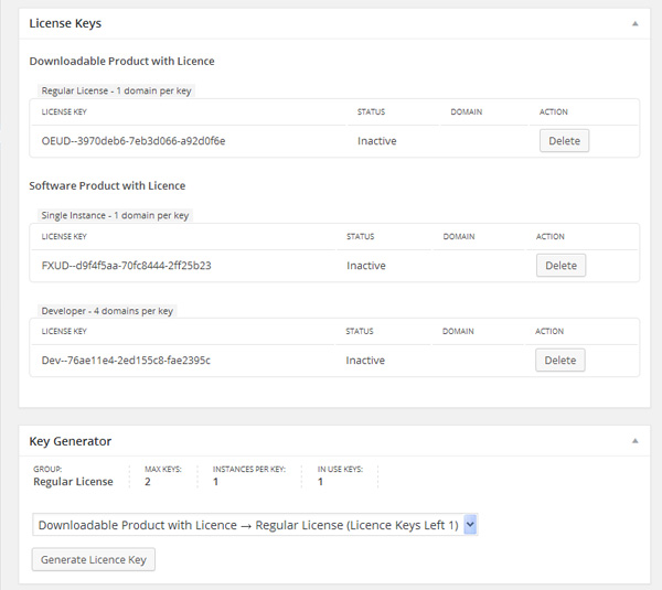 Licence Keys Management Client Interface Wp Software License For - Light Pictures - Elegant HD Collection