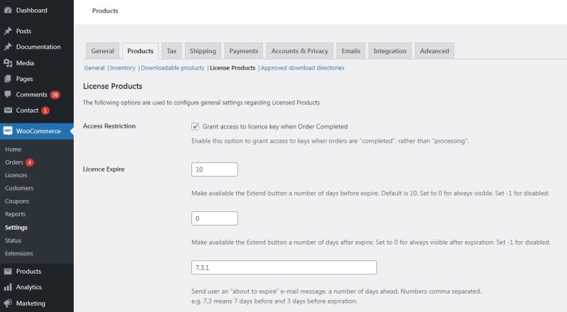 Plugin Settings Wp Software License - Ocean Designs - Beautiful Desktop Collection