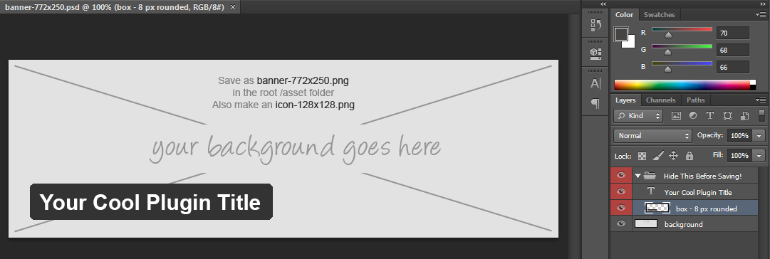Free Psd Template For Creating A Wordpress Org Plugin Banner Wordpress Tavern