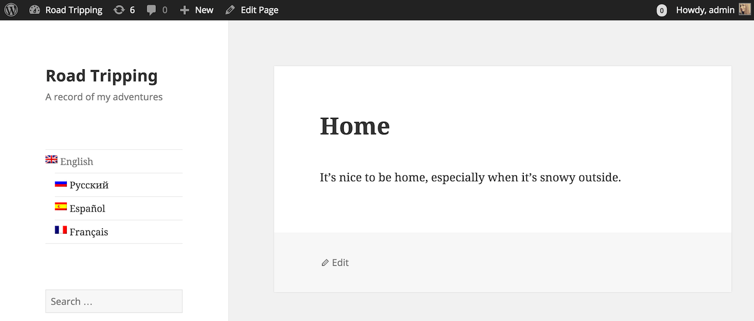 This wordpress multilingual plugin creates separate posts per language and connects them. Wpglobus Plugin Adds A Language Switcher To Wordpress Wp Tavern