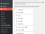 Easily Hide Menus In Wordpress With The Clean Wp Admin Menu Plugin Wp