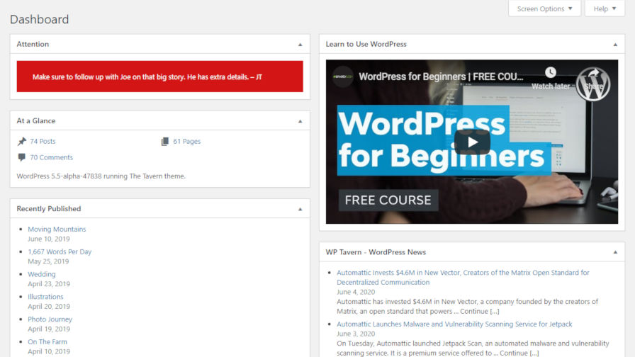 The best of google tools, for your wordpress site. Blockify The Wordpress Dashboard With The Mission Ctrl Plugin Wp Tavern