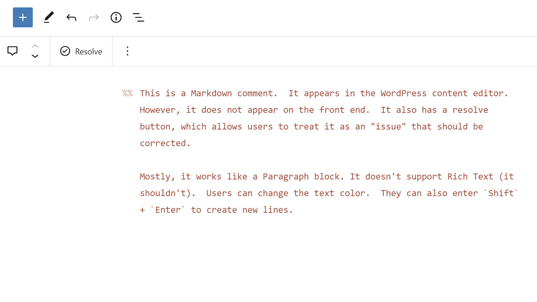 Learn how to fix white text and missing buttons on avada theme visual editor in wordpress. Add Editor Only Notes Via The Markdown Comment Block Wordpress Plugin Wp Tavern
